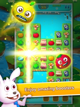 Fruit Splash Extreme: FREE Fruit Line Connect Match-3 Puzzle Game Image