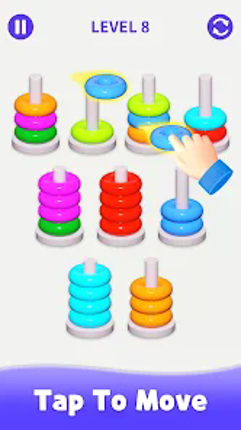 Stacolor: Color Hoop Puzzle Image