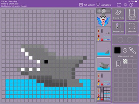 Splashy Skier iPad game with eBook, source code & assets screenshot