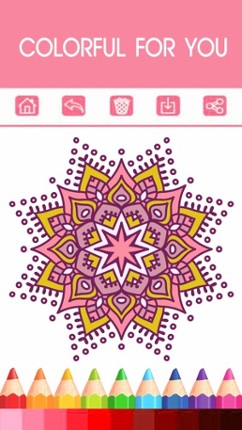 Mandala Coloring Book - Adult Colors Therapy Free Stress Relieving Pages Free screenshot