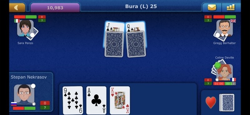 Online Bura LiveGames screenshot