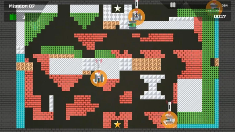 Tank Battle Retro Image