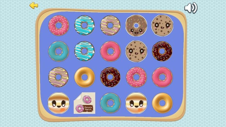 Fantasy Sweets Doughnut Cards And Matching Game For Toddlers screenshot