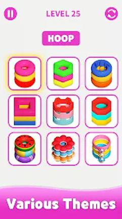 Stacolor: Color Hoop Puzzle screenshot