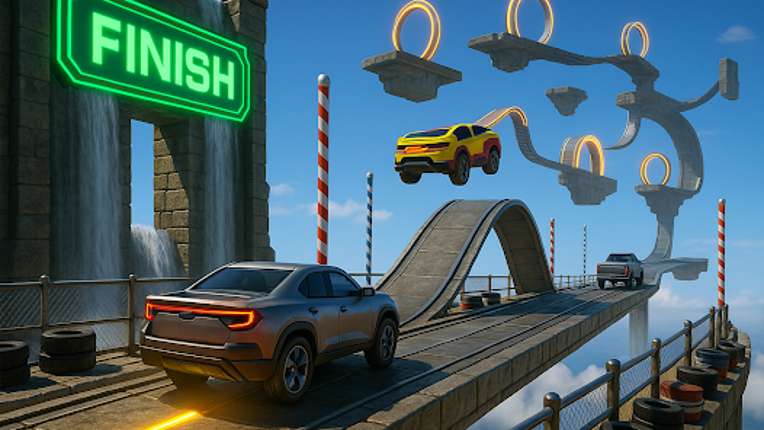 Impossible Ramp Car Stunt 3D screenshot