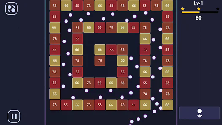 Bricks Breaker - brick game screenshot