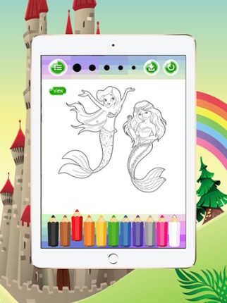 Mermaid Coloring Book Game For Adults &amp; Kids Spree Image