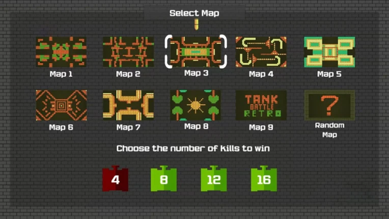 Tank Battle Retro Image