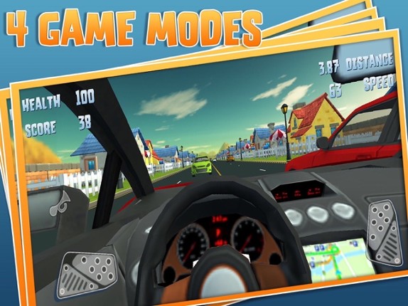 3D Car Racer Skill Driving - Fast Interior Real Simulation Free Games screenshot