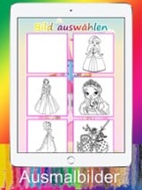 Ausmalbilder für Kinder Kleine Prinzessin Image