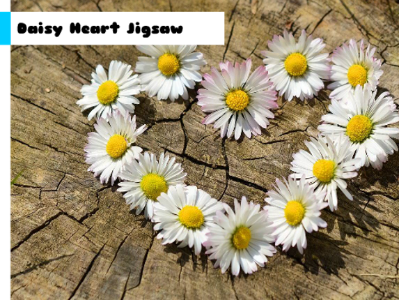 Daisy Heart Jigsaw Game Cover