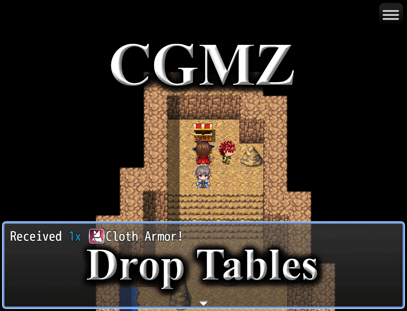 Games like [CGMZ][Alpha] Drop Tables for RPG Maker MZ