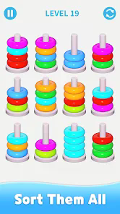 Stacolor: Color Hoop Puzzle screenshot