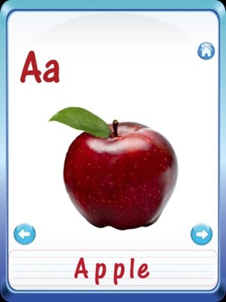 Kids Fruits &amp; Vegetables ABC Alphabets flash cards for preschool kindergarten Boys &amp; girls screenshot