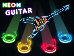 Neon Guitar Image