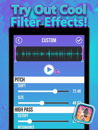 Sound Changer & Voice Filter Effect – Record Sound with Voice Command Effects screenshot