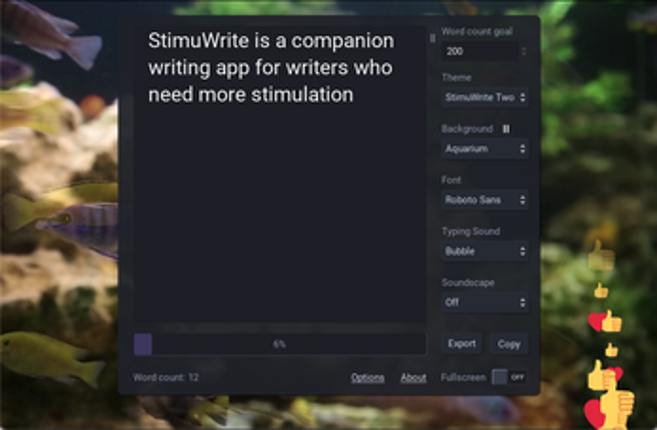 StimuWrite 2 screenshot