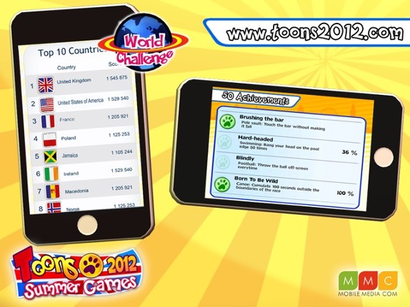 Toons Summer Games 2012 screenshot