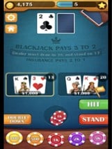 Blackjack 21! Casino Card Game Image