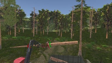 Forest Harvester Tractor 3D Image