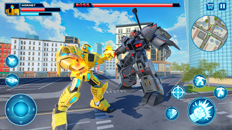 Robot Car Transform Fight Game screenshot