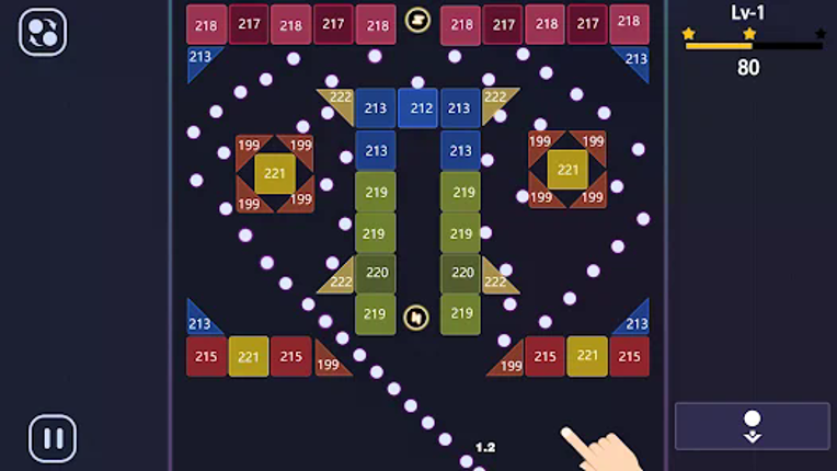 Bricks Breaker - brick game screenshot