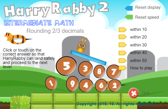 Games like HarryRabby2 Rounding 2/3 decimals FREE version