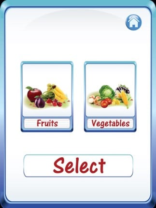Kids Fruits &amp; Vegetables ABC Alphabets flash cards for preschool kindergarten Boys &amp; girls screenshot
