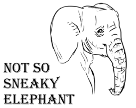 Not so Sneaky Elephant Image