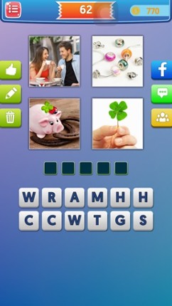 Pics to Word Puzzle-4 Pics Guess What's the 1 Word Image