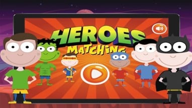 Super Heroes Card Matching Image