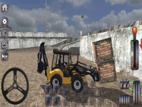 Excavator Backhoe Loader Game Image