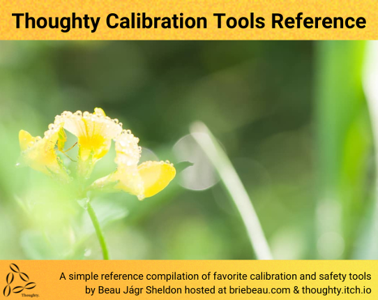 Thoughty's Calibration Tools Reference Sheet Game Cover