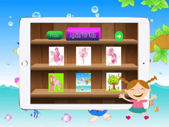 Jigsaw Puzzle Princess - Amazing HD Cartoon Girl for Kids and Adults Fun and free screenshot