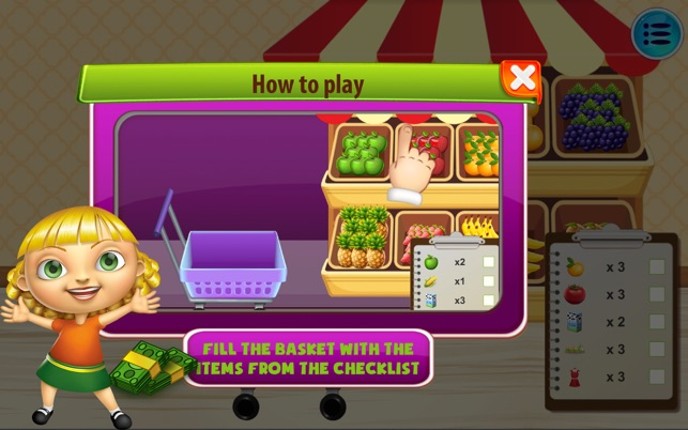 Kids Going to Shopping Game Image