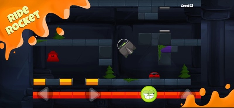 Sneaky splatter Green Blob run screenshot