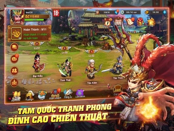 Tam Quốc Tranh Phong screenshot