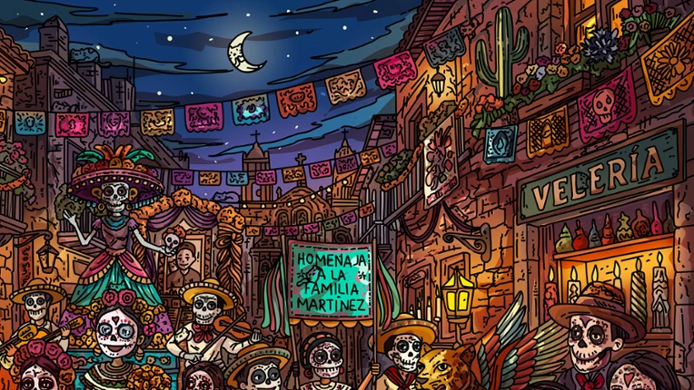 100 Calavera Cats Image