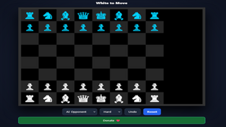 3D Glass Chess Image