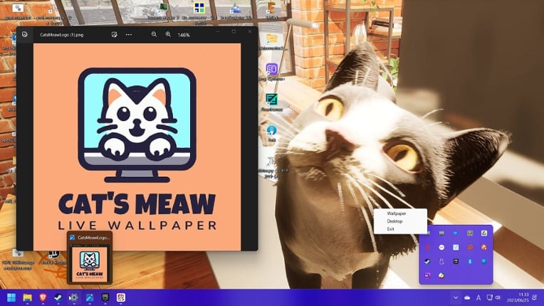 Cat's Meow Live Wallpaper screenshot