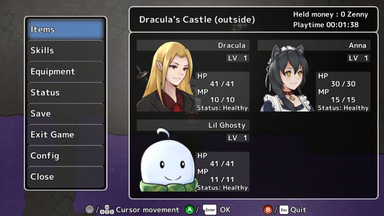 Dracula: A Gothic RPG screenshot