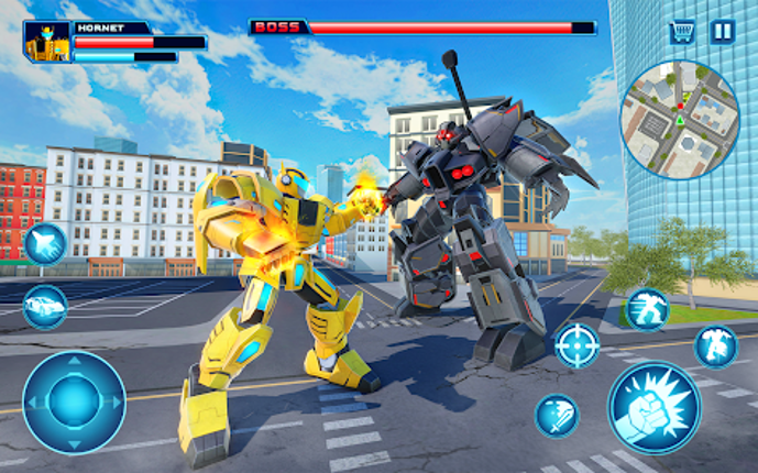 Robot Car Transform Fight Game screenshot