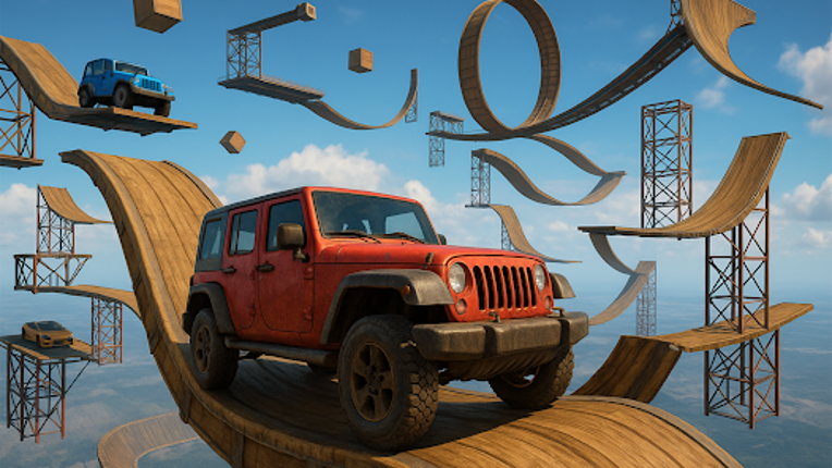 Impossible Ramp Car Stunt 3D Image