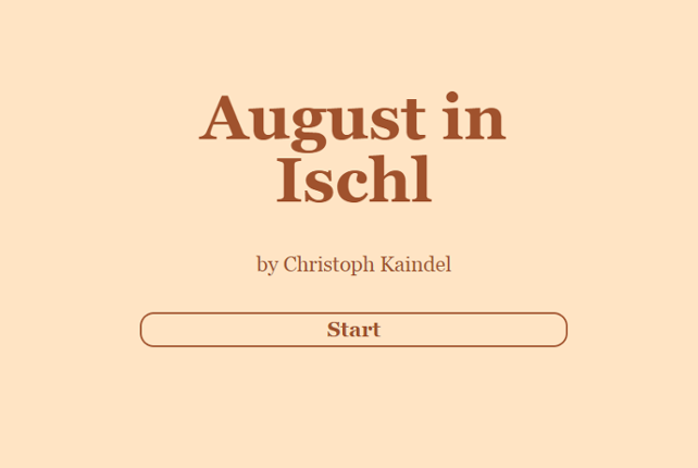 August in Ischl Game Cover