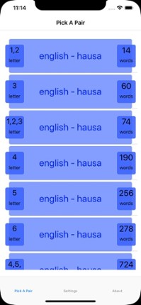 PickAPair Hausa - English screenshot