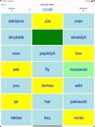 PickAPair Malay - English screenshot