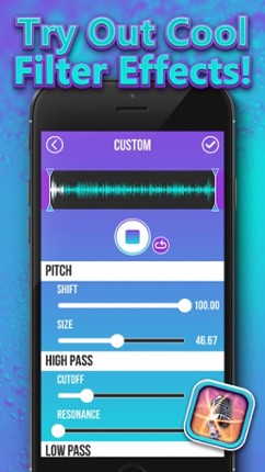 Sound Changer & Voice Filter Effect – Record Sound with Voice Command Effects screenshot