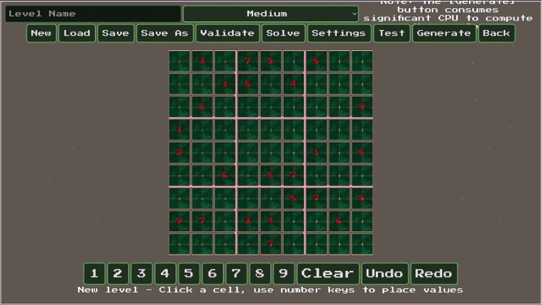 Sudoku Bactron screenshot