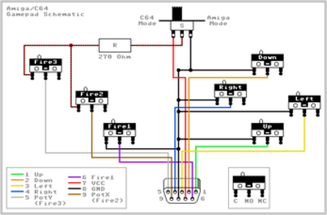 DIY Amiga & C64 GamePad 3D printable screenshot