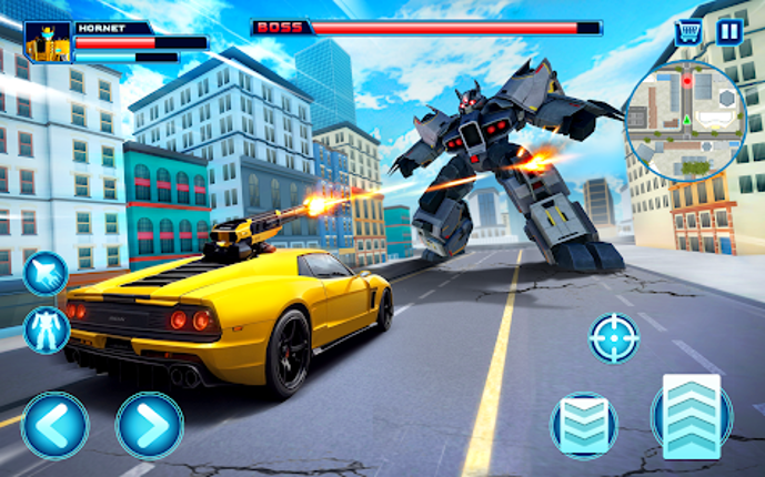 Robot Car Transform Fight Game Image